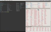 Viewglob running in OS X under the Ion3 window manager
